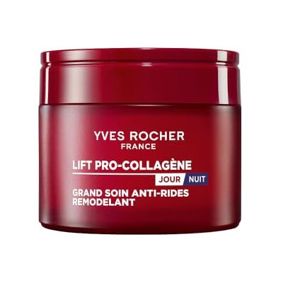 Yves Rocher Lift Pro-Collagène Grand Soin Anti-Rides Remodelant – 75 ml Crème anti-rides jour et nuit à la ficoïde glaciale, collagène végétal et peptides, lisse, raffermit et resculpte l’ovale 3D. Yves Rocher Lift Pro-Collagène Grand Soin Anti-Rides Remodelant – 75 ml Crème anti-rides jour et nuit à la ficoïde glaciale, collagène végétal et peptides, lisse, raffermit et resculpte l’ovale 3D.