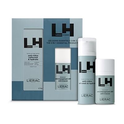 Lierac Coffret Homme Fluide Anti-Âge Global + Déodorant Homme Offert Soins 3 en 1 Pour une Peau Raffermie et Hydratée Tous types de Peaux Edition Cadeau Fête des Pères Lierac Coffret Homme Fluide Anti-Âge Global + Déodorant Homme Offert Soins 3 en 1 Pour une Peau Raffermie et Hydratée Tous types de Peaux Edition Cadeau Fête des Pères