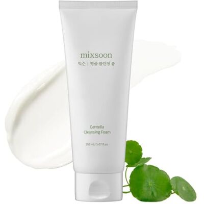 mixsoon Centella Mousse Nettoyante Nettoyant Visage Hydratant avec Jeju-Cica Élimine les impuretés & le maquillage Nettoyage en douceur sans dessèchement pour peaux sensibles 150 ml mixsoon Centella Mousse Nettoyante Nettoyant Visage Hydratant avec Jeju-Cica Élimine les impuretés & le maquillage Nettoyage en douceur sans dessèchement pour peaux sensibles 150 ml