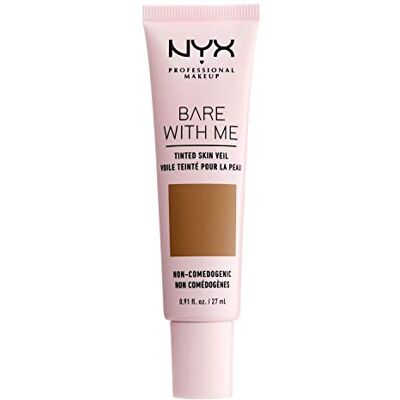 NYX PROFESSIONAL MAKEUP Crème Teintée Bare With Me, BB Crème, Extraits de Concombres et Aloe Vera Hydratants, Inspirée des Soins de la Peau, Couvrance Légère, Teinte : Cinnamon Mahogany NYX PROFESSIONAL MAKEUP Crème Teintée Bare With Me, BB Crème, Extraits de Concombres et Aloe Vera Hydratants, Inspirée des Soins de la Peau, Couvrance Légère, Teinte : Cinnamon Mahogany