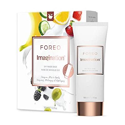 FOREO Imagination Base pour masque maison (100 ml) tous types de peau + livre de recettes, améliore l'absorption, riche en antioxydants, hydratant, cruelty-free, formule vegan propre et sûre FOREO Imagination Base pour masque maison (100 ml) tous types de peau + livre de recettes, améliore l'absorption, riche en antioxydants, hydratant, cruelty-free, formule vegan propre et sûre