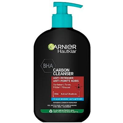 Gel visage Garnier - Nettoyant au charbon BHA - 250 ml Gel visage Garnier - Nettoyant au charbon BHA - 250 ml