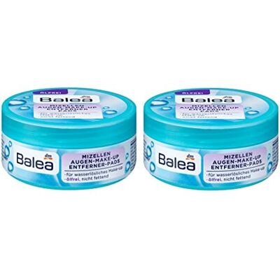 Balea Lot de 2 paquets de 50 lingettes démaquillantes micellaires non grasses Balea Lot de 2 paquets de 50 lingettes démaquillantes micellaires non grasses