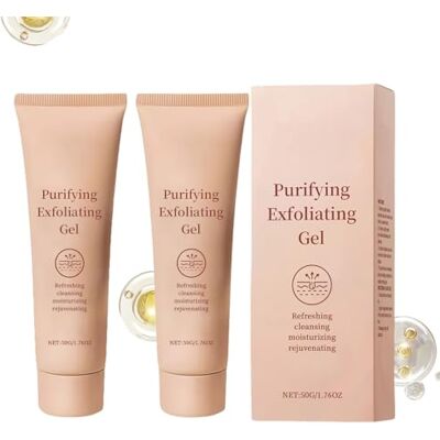 LinBomZony Gel exfoliant nettoyant pour le visage et le corps Enzymes douces Exfoliant visage avec propriétés hydratantes rajeunissantes, nettoyage en profondeur pour la saleté, la peau agréable, pour tous (2 LinBomZony Gel exfoliant nettoyant pour le visage et le corps Enzymes douces Exfoliant visage avec propriétés hydratantes rajeunissantes, nettoyage en profondeur pour la saleté, la peau agréable, pour tous (2