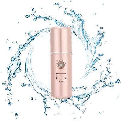 Sonew Nano pulvérisateur de brume pour le visage, humidificateur hydratant portable, pulvérisateur pour le visage hydratant rechargeable USB(Rose) Sonew Nano pulvérisateur de brume pour le visage, humidificateur hydratant portable, pulvérisateur pour le visage hydratant rechargeable USB(Rose)