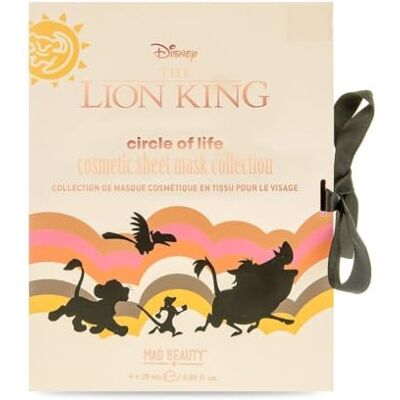 MAD Beauty Collection de masques cosmétique en tissu pour le visage Disney le roi lion 4 x 25 ml MAD Beauty Collection de masques cosmétique en tissu pour le visage Disney le roi lion 4 x 25 ml
