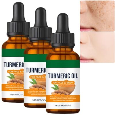 JASUBAI Sérum facial anti-taches pour le visage et le corps, huile de curcuma hydratante et nutritive pour tous les types de peau, peau sèche et teintée non uniforme, traitement anti-âge pour taches sombres JASUBAI Sérum facial anti-taches pour le visage et le corps, huile de curcuma hydratante et nutritive pour tous les types de peau, peau sèche et teintée non uniforme, traitement anti-âge pour taches sombres