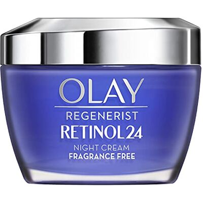 Olay Retinol 24 Crème hydratante de nuit (50 g) avec vitamine B3, anti-âge régénérante et crème raffermissante, réduit visiblement les rides et ridules, sans parfum Olay Retinol 24 Crème hydratante de nuit (50 g) avec vitamine B3, anti-âge régénérante et crème raffermissante, réduit visiblement les rides et ridules, sans parfum