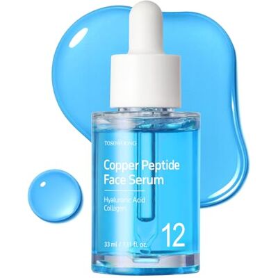TOSOWOONG Sérum pour le visage au peptide en cuivre avec GHK-Cu et complexe peptidique 12 fois pour ridules fines, soin de la peau coréenne, 33 ml/1,11 fl. oz. TOSOWOONG Sérum pour le visage au peptide en cuivre avec GHK-Cu et complexe peptidique 12 fois pour ridules fines, soin de la peau coréenne, 33 ml/1,11 fl. oz.
