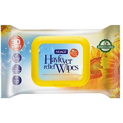 NUAGÉ Nuage Lingettes anti-rhume des foins, paquet refermable NUAGÉ Nuage Lingettes anti-rhume des foins, paquet refermable