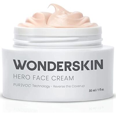 Wonderskin Purevoc Hero Crème Visage, Crème Hydratante Anti-Rides Pour Le Visage, Hydratant Pour Femmes Et Hommes, Hydratant Quotidien Anti-Âge Pour Peau Sèche Wonderskin Purevoc Hero Crème Visage, Crème Hydratante Anti-Rides Pour Le Visage, Hydratant Pour Femmes Et Hommes, Hydratant Quotidien Anti-Âge Pour Peau Sèche