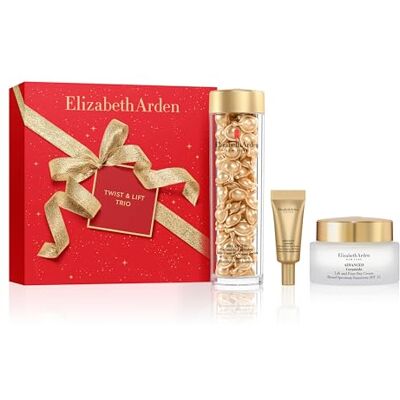Elizabeth Arden Coffret 3 pièces Nourrissant et Anti-âge, Advanced Ceramide 90 Capsules Sérum Quotidien Rénovateur De Jeunesse, Crème de Jour SPF 15 Liftante et Raffermissante, Contour des Yeux Elizabeth Arden Coffret 3 pièces Nourrissant et Anti-âge, Advanced Ceramide 90 Capsules Sérum Quotidien Rénovateur De Jeunesse, Crème de Jour SPF 15 Liftante et Raffermissante, Contour des Yeux