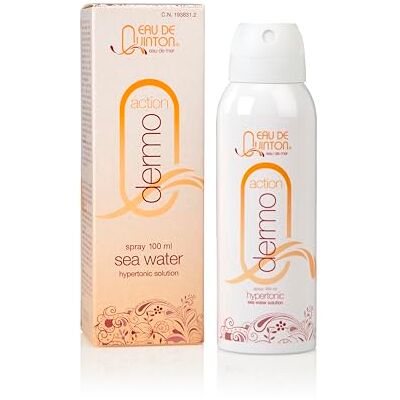 Quinton Eau de Dermo Action Spray, eau de mer micro-filtrée à froid, tonique hydratant et revitalisant pour la peau, fond de teint, lotion post-rasage et rafraîchissant, 100 ml Quinton Eau de Dermo Action Spray, eau de mer micro-filtrée à froid, tonique hydratant et revitalisant pour la peau, fond de teint, lotion post-rasage et rafraîchissant, 100 ml