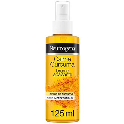 Neutrogena Brume Apaisante Calme Curcuma (vaporisateur de 125 ml) – Brume hydratante pour les peaux à imperfections – Brume haute tolérance au curcuma antioxydant et calmant Neutrogena Brume Apaisante Calme Curcuma (vaporisateur de 125 ml) – Brume hydratante pour les peaux à imperfections – Brume haute tolérance au curcuma antioxydant et calmant