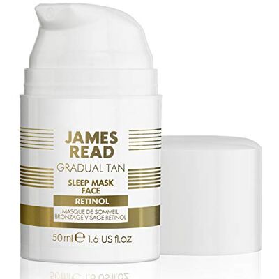 JAMES READ Masque de sommeil au rétinol – Anti-âge, multi-action progressif autobronzant d'inspiration japonaise – Taille moyenne, 50 ml JAMES READ Masque de sommeil au rétinol – Anti-âge, multi-action progressif autobronzant d'inspiration japonaise – Taille moyenne, 50 ml