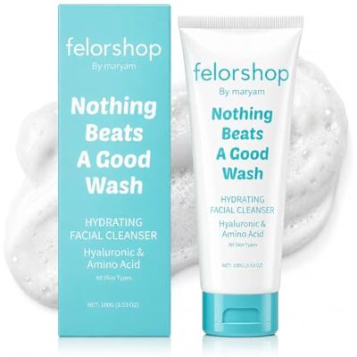 Felor shop by maryam Felorshop by Maryam Nettoyant hydratant pour le visage Nettoyant quotidien pour tous les types de peau Acide hyaluronique + Acide aminé Non sec, Nettoyant visage contrôle de l'huile 100 g Felor shop by maryam Felorshop by Maryam Nettoyant hydratant pour le visage Nettoyant quotidien pour tous les types de peau Acide hyaluronique + Acide aminé Non sec, Nettoyant visage contrôle de l'huile 100 g