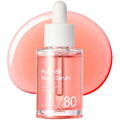 TOSOWOONG Peach 80 Niacin Serum, 5% Niacinamide, Alpha-Arbutin, Vitamin B12, Glass Skin, Hydratant, Affine les pores et unifie le teint de la peau, Soin de la peau coréen, 33 ml / 1,11 fl. oz. TOSOWOONG Peach 80 Niacin Serum, 5% Niacinamide, Alpha-Arbutin, Vitamin B12, Glass Skin, Hydratant, Affine les pores et unifie le teint de la peau, Soin de la peau coréen, 33 ml / 1,11 fl. oz.