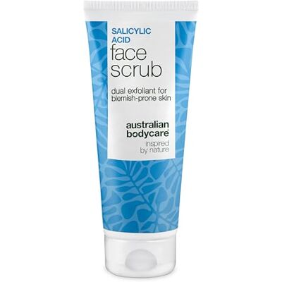 Australian Bodycare Gommage Visage à l'Acide Salicylique pour Peau Grasse et Acnéique – Exfoliant contre Boutons, Points Noirs, Pores Obstrués & Imperfections avec Acide Salicylique & Acide Succinique 100 ml Australian Bodycare Gommage Visage à l'Acide Salicylique pour Peau Grasse et Acnéique – Exfoliant contre Boutons, Points Noirs, Pores Obstrués & Imperfections avec Acide Salicylique & Acide Succinique 100 ml