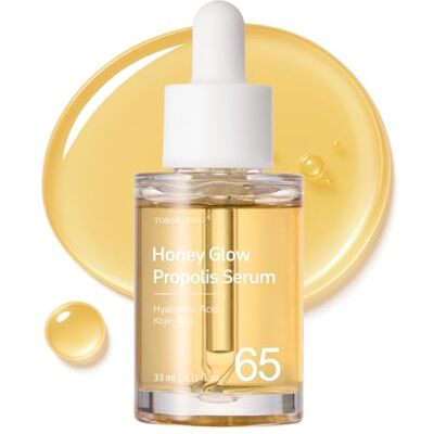 TOSOWOONG Honey Glow 65% Propolis Serum, Acide Hyaluronique, Acide Kojique, Niacinamide, Hydratant Hydratant Adoucissant Hydratant pour le Visage, Soins de la Peau Coréens, 33ml TOSOWOONG Honey Glow 65% Propolis Serum, Acide Hyaluronique, Acide Kojique, Niacinamide, Hydratant Hydratant Adoucissant Hydratant pour le Visage, Soins de la Peau Coréens, 33ml