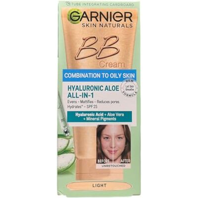 Garnier Skin Naturals BB Light Cream Combination to Oily Hyaluronic Aloe All-in-1 Crème légère 50 ml Garnier Skin Naturals BB Light Cream Combination to Oily Hyaluronic Aloe All-in-1 Crème légère 50 ml