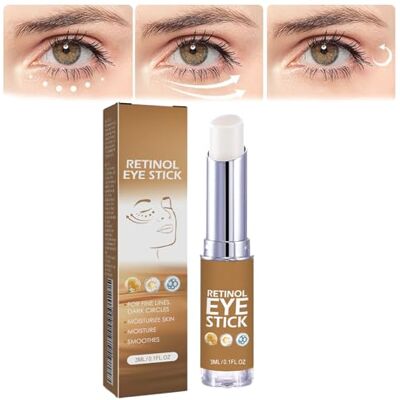 YOENBG Crayon contour des yeux au rétinol, crème anti-âge pour les poches sous les yeux, crème pour les yeux contre les cernes, crème pour les yeux au rétinol, réduit les ridules, raffermit la peau des yeux YOENBG Crayon contour des yeux au rétinol, crème anti-âge pour les poches sous les yeux, crème pour les yeux contre les cernes, crème pour les yeux au rétinol, réduit les ridules, raffermit la peau des yeux