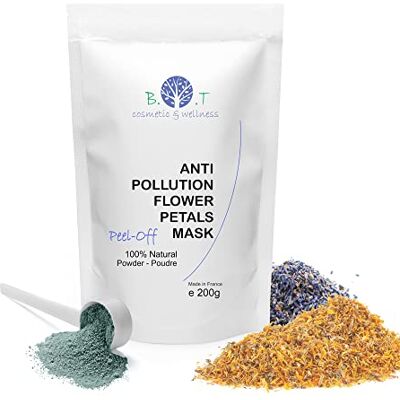 B.O.T cosmetic & wellness Masque Peel Off Alginate aux Pétales de Fleurs, Anti-pollution Soin Modelling Détox Peau Sensible Élimination des Points Noirs, Nettoyage Profond Unisex 10 Traitements B.O.T cosmetic & wellness Masque Peel Off Alginate aux Pétales de Fleurs, Anti-pollution Soin Modelling Détox Peau Sensible Élimination des Points Noirs, Nettoyage Profond Unisex 10 Traitements