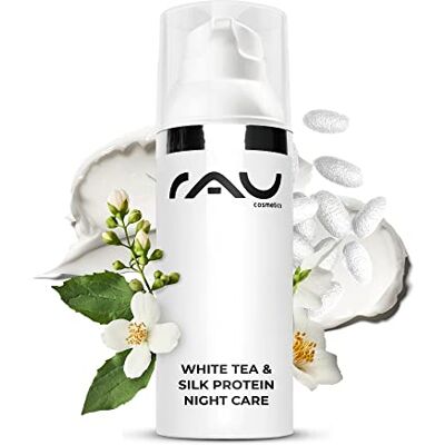RAU Cosmetics RAU White Tea Silk Mask Masque régénérateur et apaisant avec thé blanc, beurre de karité, protéines de soie et huiles naturelles 50 ml RAU Cosmetics RAU White Tea Silk Mask Masque régénérateur et apaisant avec thé blanc, beurre de karité, protéines de soie et huiles naturelles 50 ml