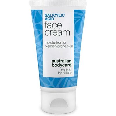 Australian Bodycare Crème Hydratante Visage à l’Acide Salicylique – Soin Anti-Imperfection pour Peau Grasse, Boutons & Points Noirs – Moisturizer contre Pores Dilatés avec Salicylic Acid & Niacinamide 50 ml Australian Bodycare Crème Hydratante Visage à l’Acide Salicylique – Soin Anti-Imperfection pour Peau Grasse, Boutons & Points Noirs – Moisturizer contre Pores Dilatés avec Salicylic Acid & Niacinamide 50 ml