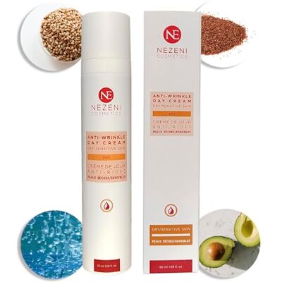 NE NEZENI Nezeni Crème visage anti-rides pour femme/homme 16 principes actifs – Remplissant les rides profondes Crème anti-rides jour raffermissante pour le visage, le cou et le décolleté peau sensible NE NEZENI Nezeni Crème visage anti-rides pour femme/homme 16 principes actifs – Remplissant les rides profondes Crème anti-rides jour raffermissante pour le visage, le cou et le décolleté peau sensible