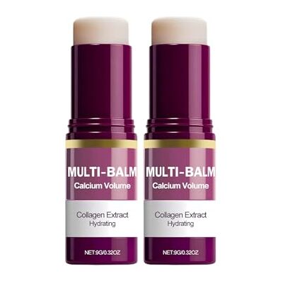 CongRong Calcium Multi Balm, Crème Réparatrice & Hydratante Intense, Bâton de Collagène pour Anti-Âge, Relâchement, Bâton Baume Rides, Raffermissant Peau pour Le Visage (2PCS) CongRong Calcium Multi Balm, Crème Réparatrice & Hydratante Intense, Bâton de Collagène pour Anti-Âge, Relâchement, Bâton Baume Rides, Raffermissant Peau pour Le Visage (2PCS)