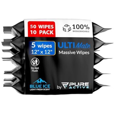Pure Lingettes Corporelles Pour Hommes – 50 Lingettes Corporelles Extra Larges pour le Camping Lingettes Corporelles 30x30cm Après l'Entraînement-Lingettes De Douche Désodorisantes pour Hommes Pure Lingettes Corporelles Pour Hommes – 50 Lingettes Corporelles Extra Larges pour le Camping Lingettes Corporelles 30x30cm Après l'Entraînement-Lingettes De Douche Désodorisantes pour Hommes