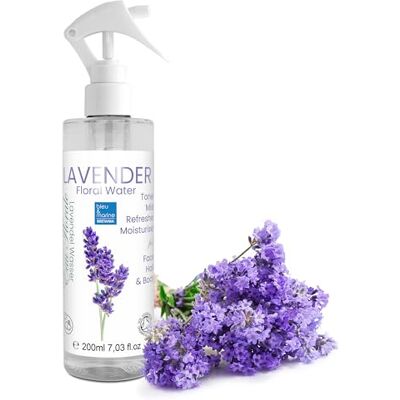 bleu & marine Bretania Hydrolat de Lavande Bio 200ml Tonique Anti-Âge Nettoyant Peau Sensible Brume d'Oreiller Hydratant Visage Absorbe Sébum, Transparent, Spray bleu & marine Bretania Hydrolat de Lavande Bio 200ml Tonique Anti-Âge Nettoyant Peau Sensible Brume d'Oreiller Hydratant Visage Absorbe Sébum, Transparent, Spray