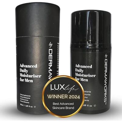 Dermaworks CREME HYDRATANTE HOMME VISAGE – Soin Visage Anti Rides, Tous Types de Peau, Hydratation Intense, Acide Hyaluronique, Vitamine E, Après Rasage, Texture Légère Non Grasse – Dermaworks CREME HYDRATANTE HOMME VISAGE – Soin Visage Anti Rides, Tous Types de Peau, Hydratation Intense, Acide Hyaluronique, Vitamine E, Après Rasage, Texture Légère Non Grasse –
