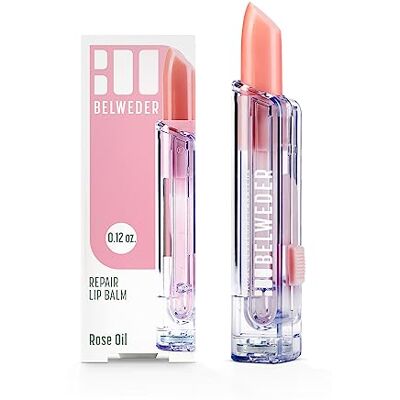 BELWEDER Baume à Lèvres Réparateurs à l'Huile Précieuse de Rose de Damas Anti-Âge Stick Lèvres Hydratant et Régénérant Baume Lèvres Transparent Nacré Fragrance de Rose 1 Stick de 3,5g BELWEDER Baume à Lèvres Réparateurs à l'Huile Précieuse de Rose de Damas Anti-Âge Stick Lèvres Hydratant et Régénérant Baume Lèvres Transparent Nacré Fragrance de Rose 1 Stick de 3,5g