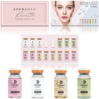 P-Beauty Cosmetic Accessories Dermamax BB Premium Glow Kit spécial Skin 14 ampoules pour traitement BB – Idéal pour microneedling & Dermaroller – Soin intensif de la peau & anti-âge pour un teint éclatant – 8 ml par ampoule P-Beauty Cosmetic Accessories Dermamax BB Premium Glow Kit spécial Skin 14 ampoules pour traitement BB – Idéal pour microneedling & Dermaroller – Soin intensif de la peau & anti-âge pour un teint éclatant – 8 ml par ampoule