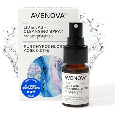 Avenova Nettoyant pour cils et cils pour calmer et soulager efficacement les irritations, les yeux secs, les styles et la blépharite. Acide hypothloreux Pure and Gentle, 20 ml Avenova Nettoyant pour cils et cils pour calmer et soulager efficacement les irritations, les yeux secs, les styles et la blépharite. Acide hypothloreux Pure and Gentle, 20 ml