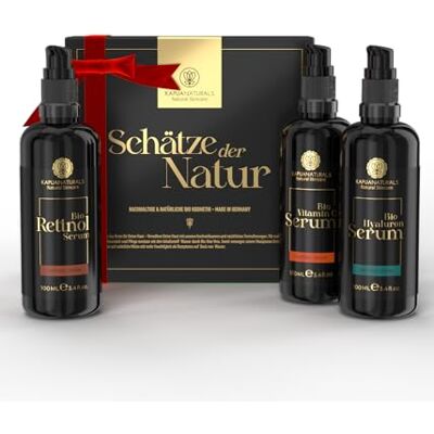 Kapua Naturals Coffret cadeau bio pour le soin du visage • 3 x 100 ml • Cadeaux pour femme • 100 % bio et végétalien • Hyaluron + rétinol + sérum à la vitamine C • Coffret cadeau pour femme • Cadeaux pour femme • Kapua Naturals Coffret cadeau bio pour le soin du visage • 3 x 100 ml • Cadeaux pour femme • 100 % bio et végétalien • Hyaluron + rétinol + sérum à la vitamine C • Coffret cadeau pour femme • Cadeaux pour femme •