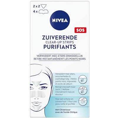 NIVEA Patchs Ultra Purifiants Fraîcheur (1 x 6 patchs), Pansements anti imprfections enrichis en Acide Citrique anti points noirs & impuretés, Patchs Nettoyants pour tous types de peaux NIVEA Patchs Ultra Purifiants Fraîcheur (1 x 6 patchs), Pansements anti imprfections enrichis en Acide Citrique anti points noirs & impuretés, Patchs Nettoyants pour tous types de peaux