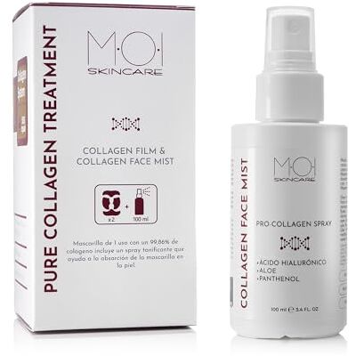 MOI MOISES CAMPO PURE COLLAGEN TREATMENT PACK Spray de Collagène 100 ml + 2 Collagen Film Masques de collagène absorbants. MOI MOISES CAMPO PURE COLLAGEN TREATMENT PACK Spray de Collagène 100 ml + 2 Collagen Film Masques de collagène absorbants.
