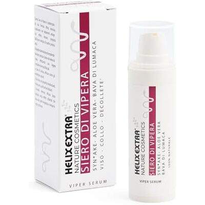 helixextra Sérum Visage Peptide du Poison de Vipère Anti-rides et anti-âge avec Bave d'escargot pure, Acmella Oleracea. Effet Lifting, Éclairant, Repulpant pour le visage, le cou et le décolleté. 30 ml helixextra Sérum Visage Peptide du Poison de Vipère Anti-rides et anti-âge avec Bave d'escargot pure, Acmella Oleracea. Effet Lifting, Éclairant, Repulpant pour le visage, le cou et le décolleté. 30 ml