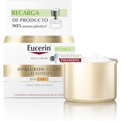 Eucerin Hyaluron Filler Elasticity Crème visage de jour anti-rides, SPF30, à l'acide hyaluronique, non commédogène, pour peaux normales et mixtes, 50 ml Eucerin Hyaluron Filler Elasticity Crème visage de jour anti-rides, SPF30, à l'acide hyaluronique, non commédogène, pour peaux normales et mixtes, 50 ml