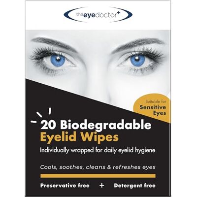The Eye Doctor Eye Doctor Lingettes Ophtalmiques, 20 Lingettes Stériles pour Paupières Lingettes ophtalmiques sans détergent ni conservateur, 20 lingettes scellées individuellement, conviennent aux yeux sensibles The Eye Doctor Eye Doctor Lingettes Ophtalmiques, 20 Lingettes Stériles pour Paupières Lingettes ophtalmiques sans détergent ni conservateur, 20 lingettes scellées individuellement, conviennent aux yeux sensibles