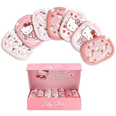 Lilly Skin Pads Démaquillants Lavables et Réutilisables Lingettes Carrées Microfibres Nettoyantes et Exfoliantes pour la Peau du Visage Boîte de 7 Pads en Tissu Simili Coton Hello Kitty Lilly Skin Pads Démaquillants Lavables et Réutilisables Lingettes Carrées Microfibres Nettoyantes et Exfoliantes pour la Peau du Visage Boîte de 7 Pads en Tissu Simili Coton Hello Kitty