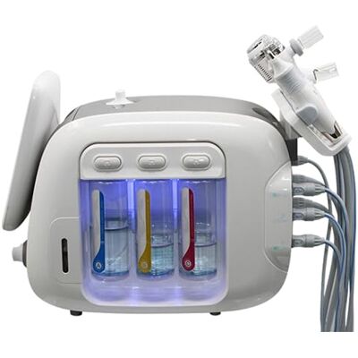 WwfAn Appareil de nettoyage hydratant visage professionnel, Machine de beauté faciale à oxygène hydrogène 6 en 1, Machine multifonctionnelle de soin visage petite bulle soin serrage peau WwfAn Appareil de nettoyage hydratant visage professionnel, Machine de beauté faciale à oxygène hydrogène 6 en 1, Machine multifonctionnelle de soin visage petite bulle soin serrage peau