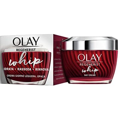 Olay /Olaz Regenerist Whip – Crème Visage Jour Lumière, Hydrate Raffermit Renouveler la peau. Texture légère comme l'air pour une peau jeune et radieuse 50 ml Olay /Olaz Regenerist Whip – Crème Visage Jour Lumière, Hydrate Raffermit Renouveler la peau. Texture légère comme l'air pour une peau jeune et radieuse 50 ml