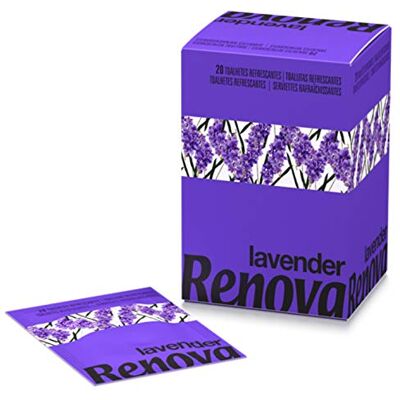 Renova Lingettes rafraîchissantes à la lavande 20 lingettes Renova Lingettes rafraîchissantes à la lavande 20 lingettes