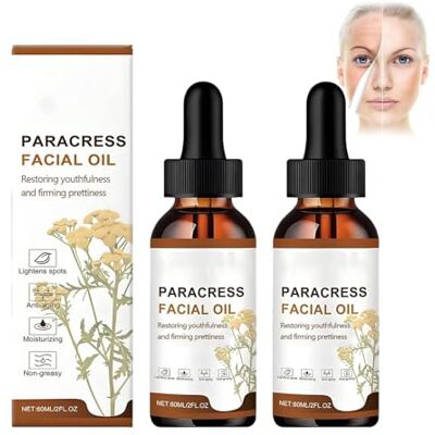 JIAOY Lot de 2 huiles pour le visage au cresson de paracresse, huile essentielle hydratante anti-âge pour réduire les rides, pour une peau rayonnante et uniforme, réduit les ridules JIAOY Lot de 2 huiles pour le visage au cresson de paracresse, huile essentielle hydratante anti-âge pour réduire les rides, pour une peau rayonnante et uniforme, réduit les ridules