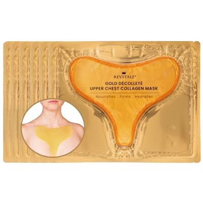 Revitale Collagen Décolleté Gold Lot de 6 masques pour le haut de la poitrine Revitale Collagen Décolleté Gold Lot de 6 masques pour le haut de la poitrine