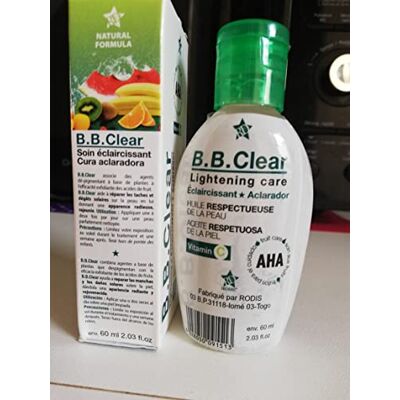 BB CLEAR HUILE ECLAIRCISSANTE VISAGE ET CORPS AHA 30ML BB CLEAR HUILE ECLAIRCISSANTE VISAGE ET CORPS AHA 30ML