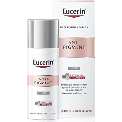 Eucerin Cette crème régénérante réduit efficacement, pendant la nuit, l'apparition d'une hyperpigmentation pour une peau plus brillante et un teint plus uniforme. Eucerin Cette crème régénérante réduit efficacement, pendant la nuit, l'apparition d'une hyperpigmentation pour une peau plus brillante et un teint plus uniforme.